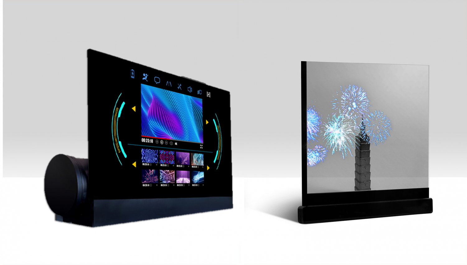 可卷式、折迭性、高透明